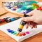 Acrylic Paint Set, 15 x 12ml Tubes Artist Quality Non Toxic Rich Pigments Colors Perfect for Kids Adults Beginners Artists Painting on Canvas Wood Clay Fabric Ceramic Crafts Easter Decor